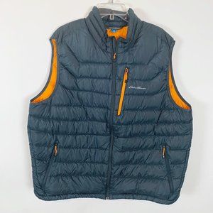 Eddie Bauer Blue & Orange Zip Front Vest Size 2XL